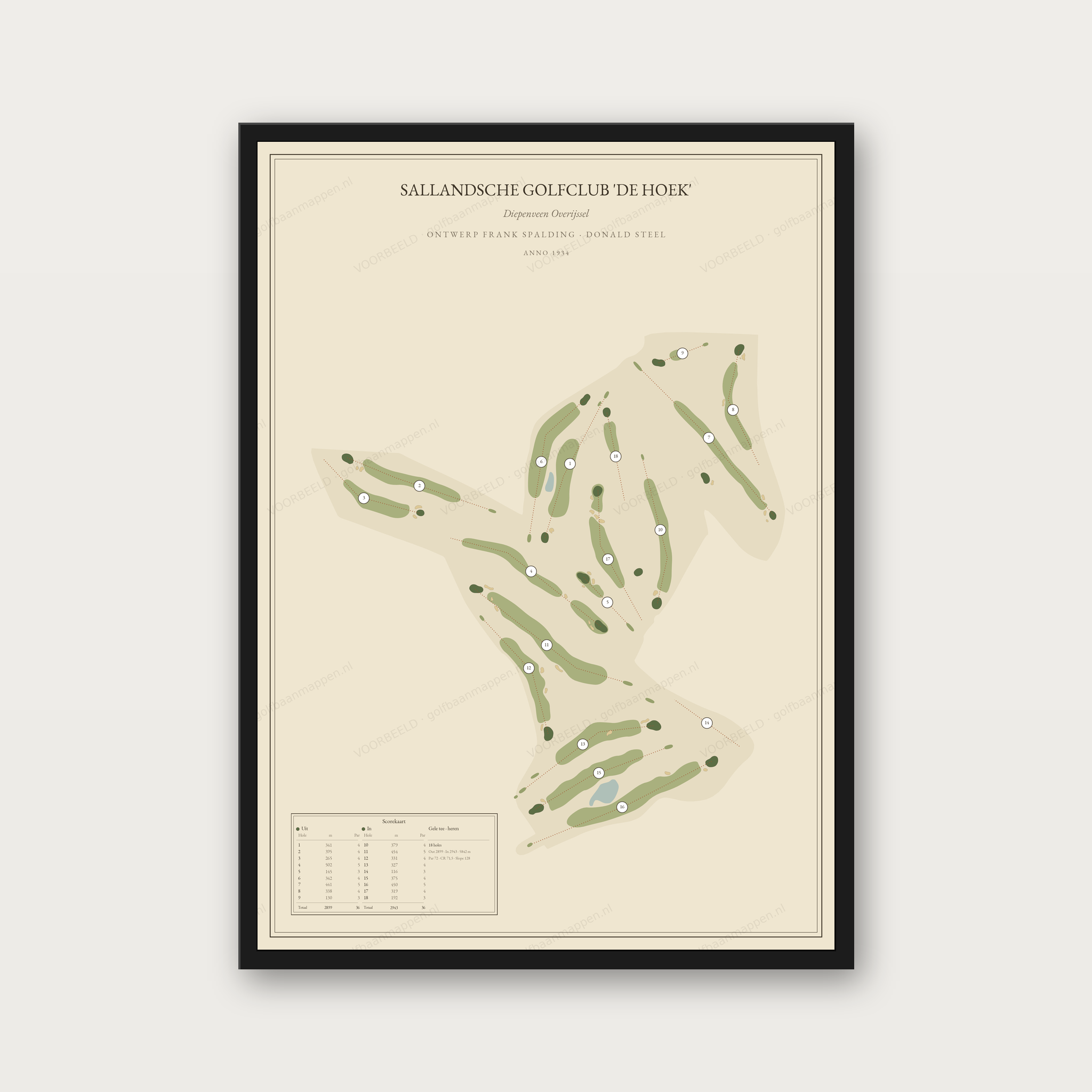 Sallandsche Golfclub 'de Hoek' — Vintage, staand