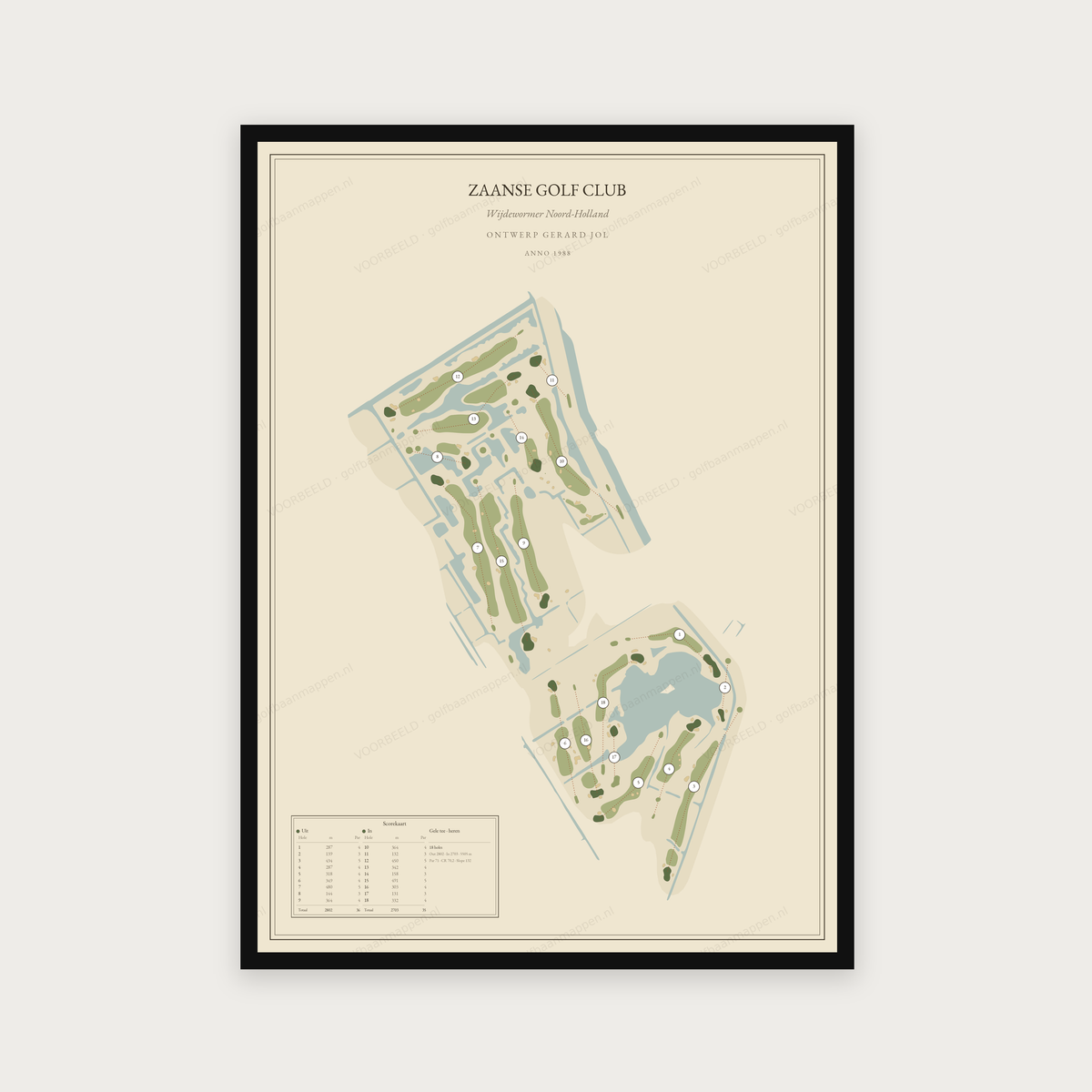 Zaanse Golf Club — Vintage, staand