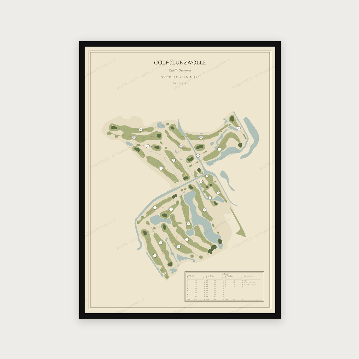 Golfclub Zwolle — Vintage, staand