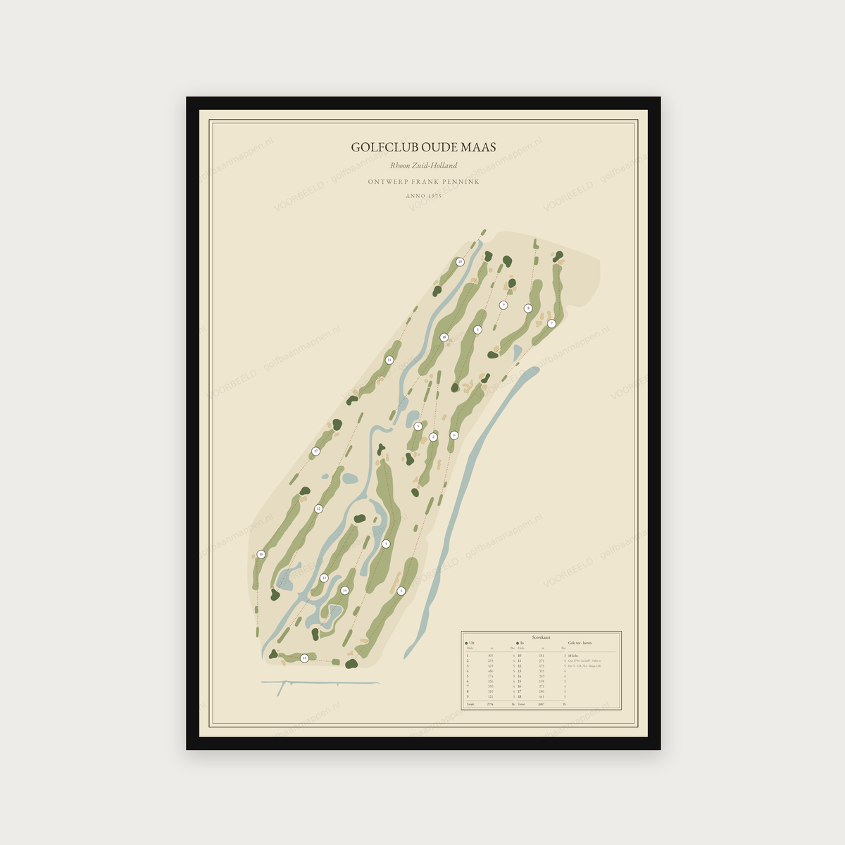 Golfclub Oude Maas — Vintage, staand