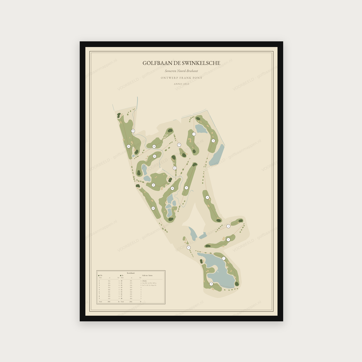 Golfbaan De Swinkelsche — Vintage, staand