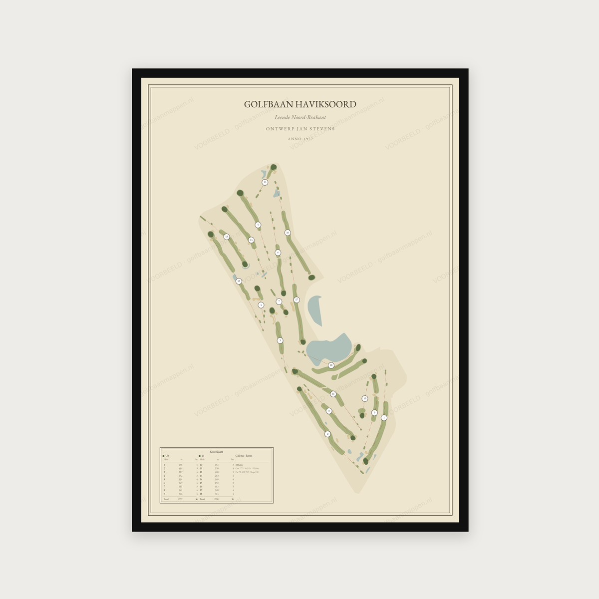 Golfbaan Haviksoord — Vintage, staand