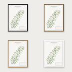 Golfclub Oude Maas in vier lijstkleuren