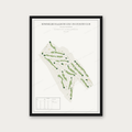 Houten lijst zwart met golfbaanposter